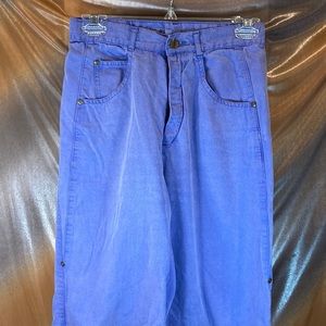 Vintage 80’s Rose hips by Espirit lavender baggy jeans. Pegged leg. 26”‎ waist F
